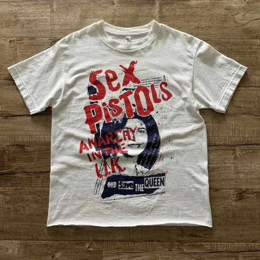 Retro Punk Anarchy Graphic Tee