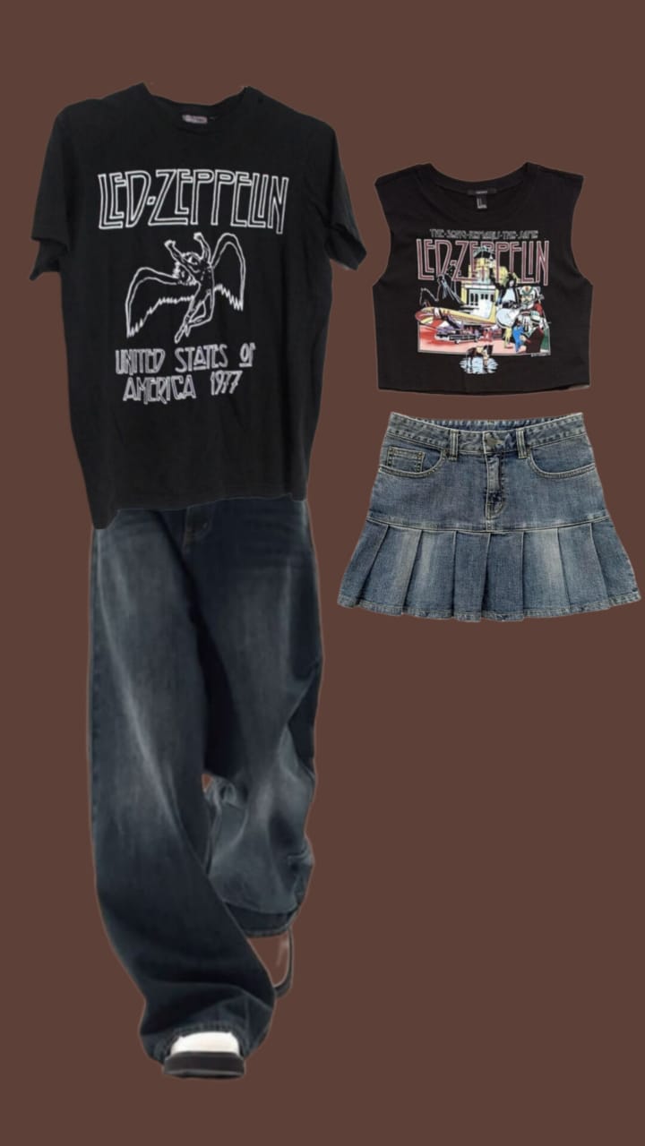 "Distorted Dreams" Vintage Grunge Twin Set